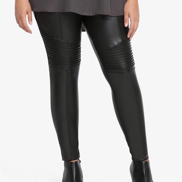 torrid | Pants u0026 Jumpsuits | Torrid Faux Leather Moto Leggings | Poshmark